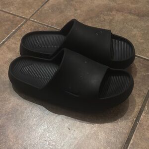 Black Slide Sandals